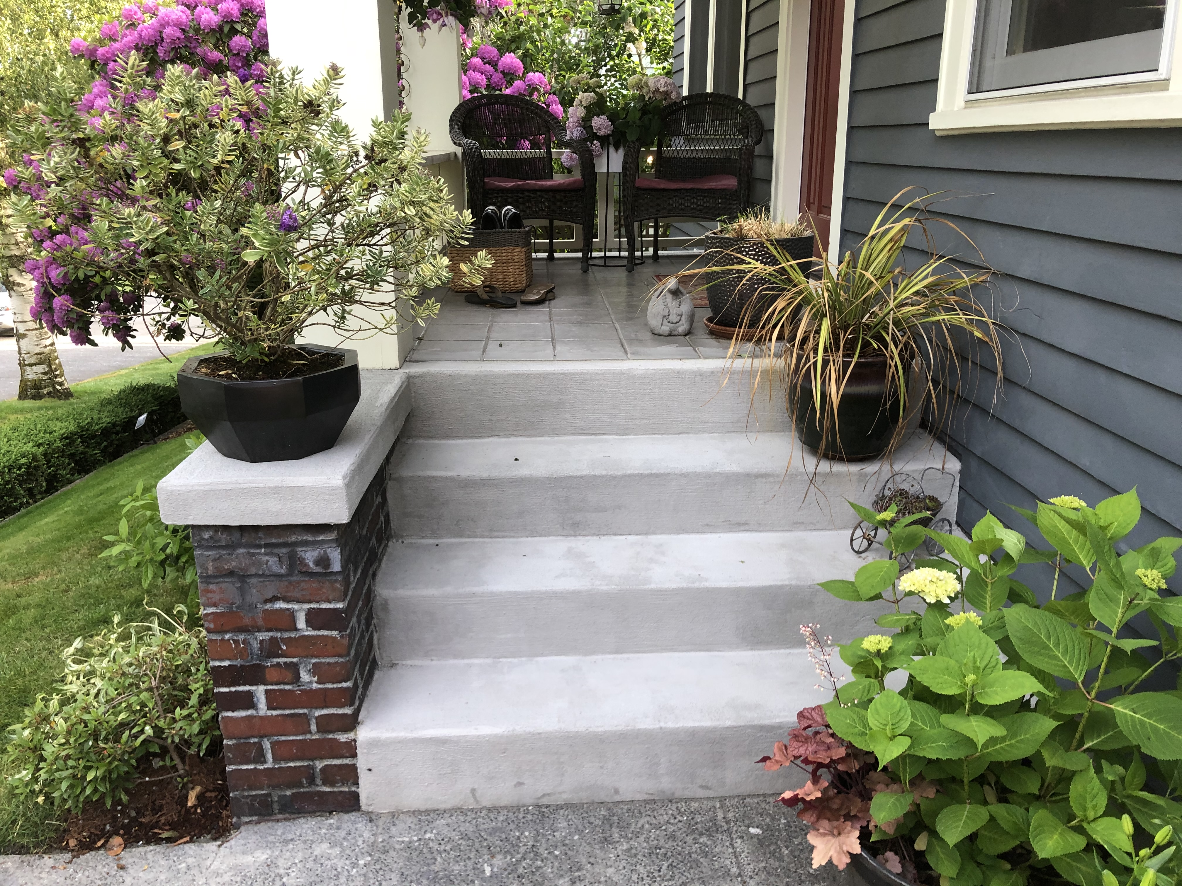 Entry stairs after
