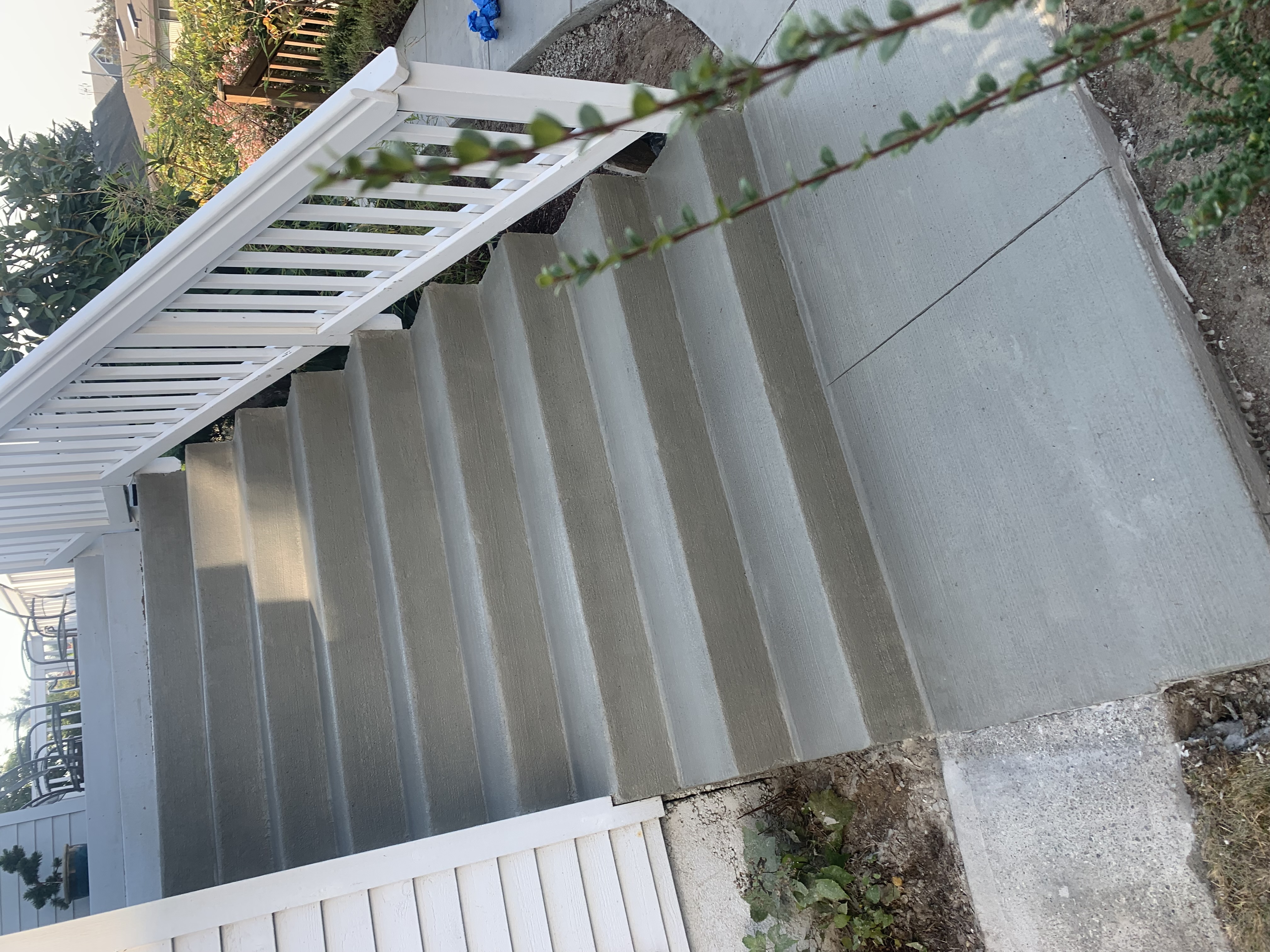 Side stairs after