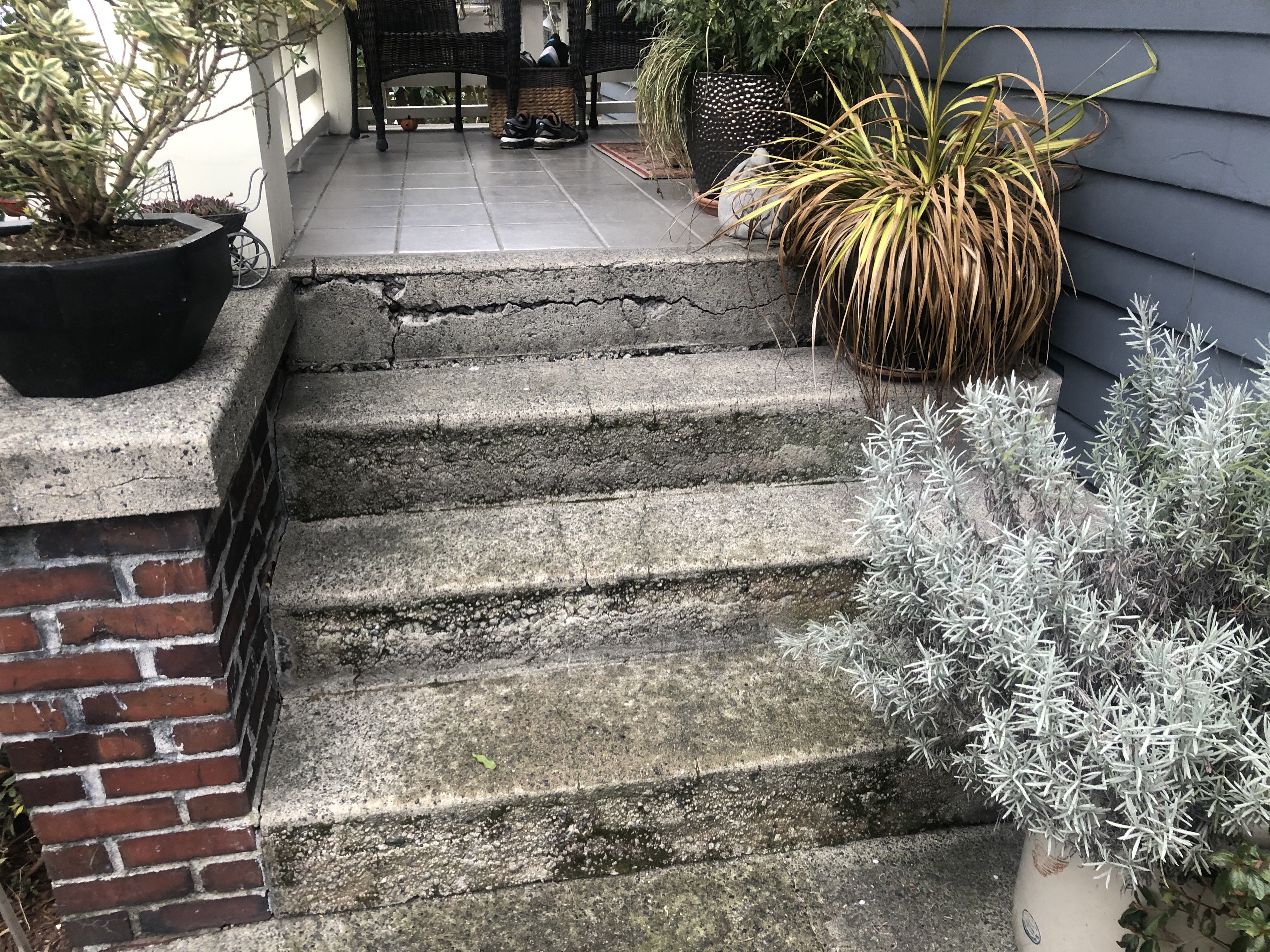 Entry stairs before