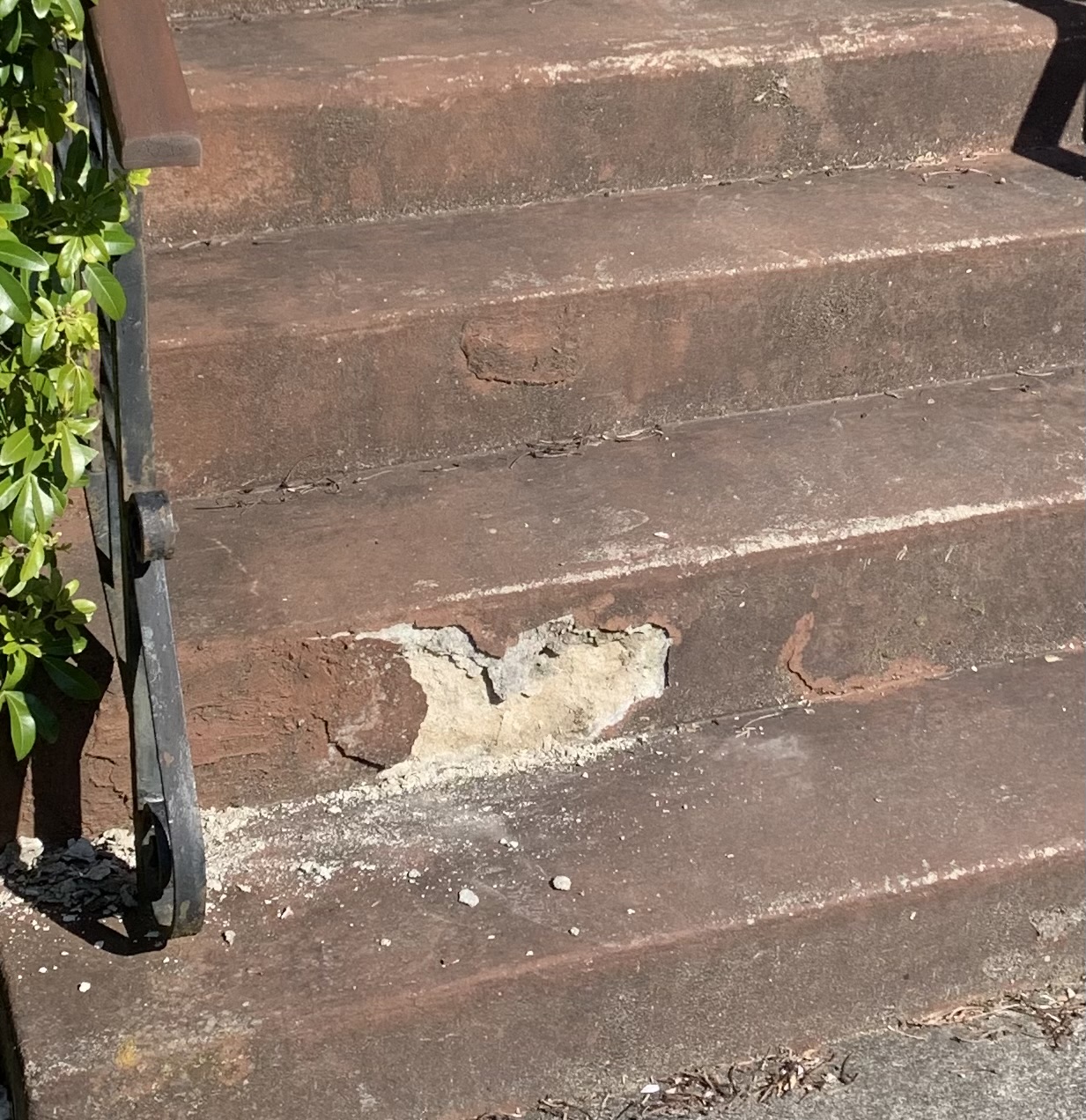 Staircase before